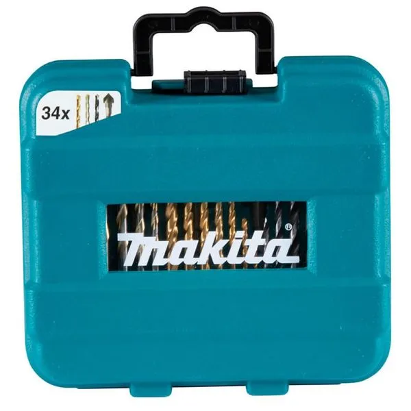 Kit de Acessórios Bits, Brocas, Soquetes com 34 peças e Maleta Makita Kit de Acessórios Bits, Brocas, Soquetes com 34 c/Maleta Peças Makita