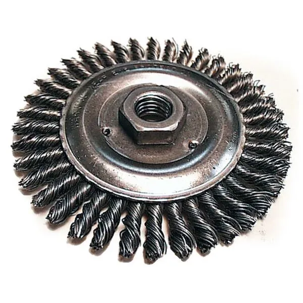 Escova de Aço Circular Trançado 100mm com Haste 6mm Makita