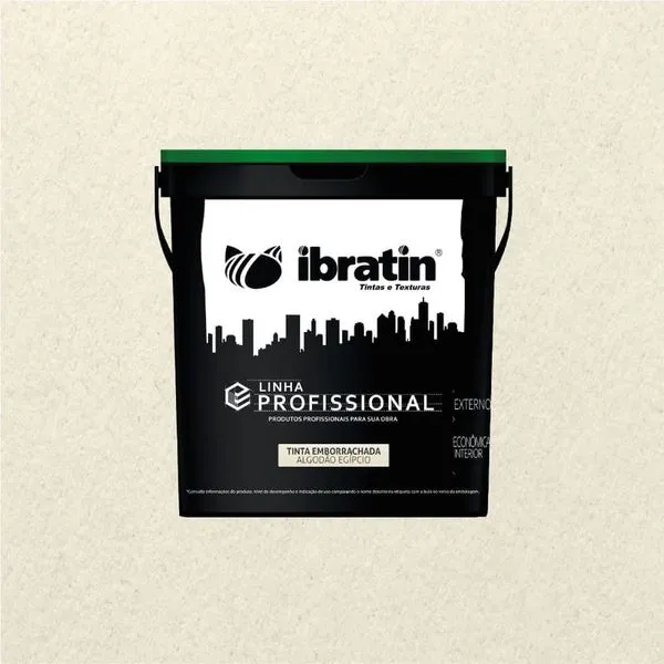 Tinta Acrílica Fosco Emborrachada PRO 15L Ibratin Tinta Acrílica Fosco Emborrachada PRO Algodão Egípcio 15L Ibratin