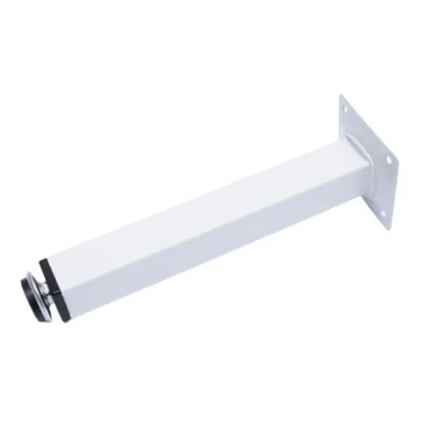Pé Quadrado para Móveis com Regulagem Branco Jomarkits Pé Quadrado para Móveis com Regulagem 200mm Branco