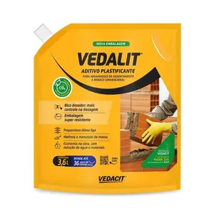 Aditivo Plastificante Para Argamassa Vedalit Aditivo Plastificante Para Argamassa 3,6l Vedalit