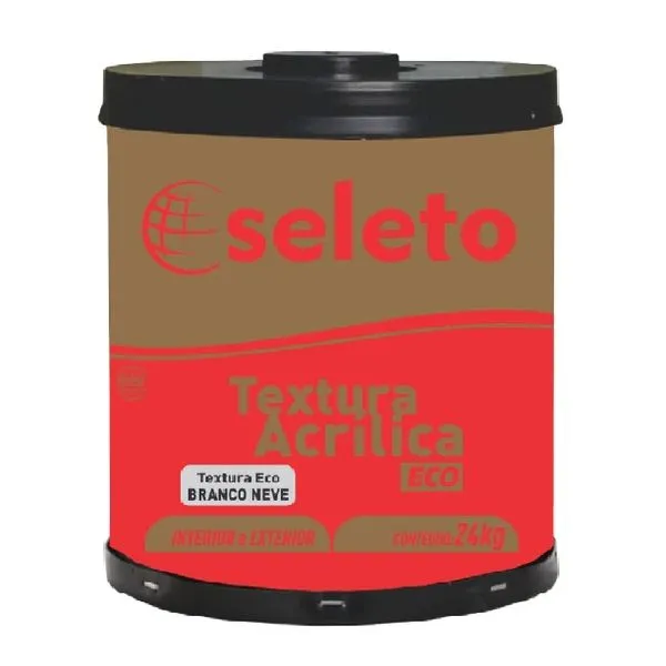 Textura Acrílica Lisa 24Kg Seleto Textura Acrílica Lisa Branco 24Kg Seleto