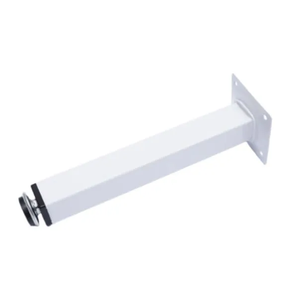 Pé Quadrado para Móveis com Regulagem Branco Jomarkits Pé Quadrado para Móveis com Regulagem 150mm Branco