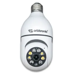 Câmera Wi-Fi HD 1.3MP ORB777 Interna Espiã com Rastreio Orbitronic Câmera Wi-fi Lâmpada HD 1.3MP Interna Espiã com Rastreio ORB777 Branca