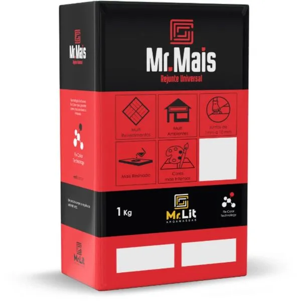 Rejunte Universal Multiresinado 1kg Mr. Lit Rejunte Universal Multiresinado Branco 1kg Mr. Lit
