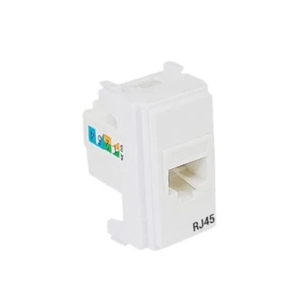 Módulo Tomada Informática RJ45 CAT6 i9 Ilumi Módulo Tomada Informática RJ45 CAT6 Branco i9