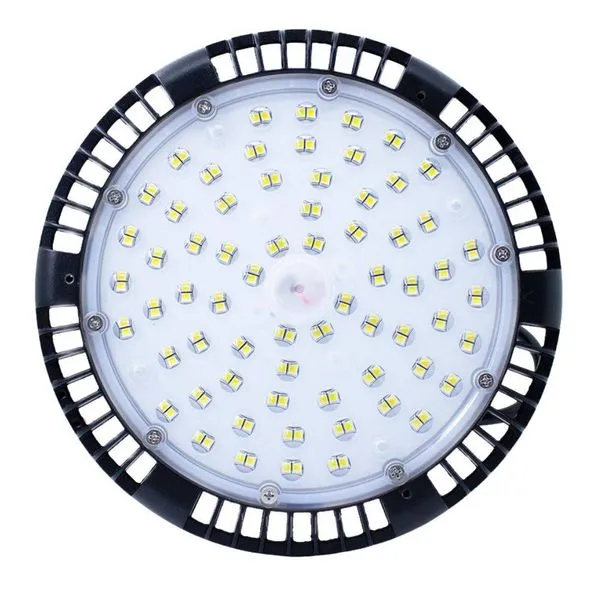 Luminária LED de Embutir High Bay Preta Bivolt Kian Luminária High Bay Led 100w Luz Branca 10000 Lúmens Bivolt Kian