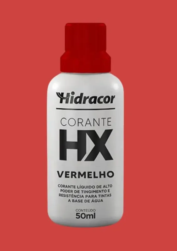 Corante Líquido 50ml Hidracor Corante Líquido Vermelho 50ml Hidracor