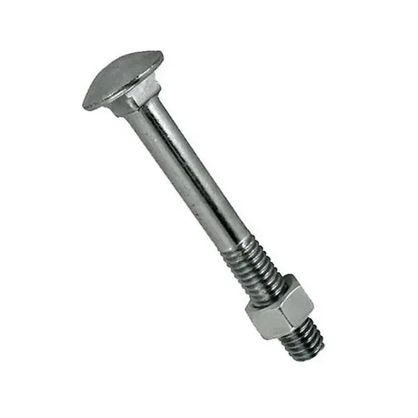 Parafuso Aço Zincado Francês Porca Sextavada UNC Jomarca Parafuso Aço Zincado Francês Porca Sextavada UNC 5/16x10 50 peças