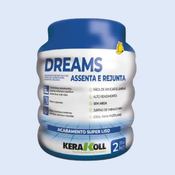 Rejunte Resinado Dreams Assenta e Rejunta 2kg Kerakoll Rejunte Dreams Resinado Assenta e Rejunta Céu 2kg Kerakoll