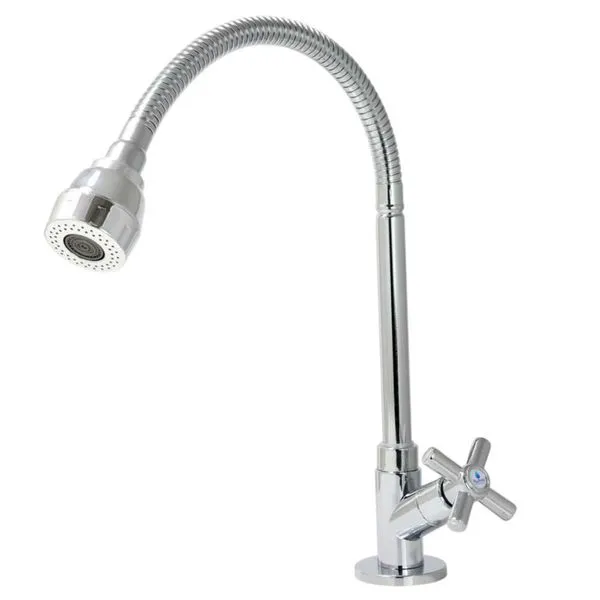 Torneira para Cozinha Mesa 1/4V Bica Alta Gourmet C64 Cromado