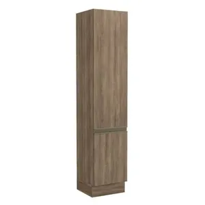 Paneleiro Alto 50cm 2 Portas Kappesberg Paneleiro alto 500mm 2 portas acabamento nogal madeira