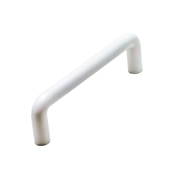 Puxador Alça Goleira 96mm Ago Inox Puxador Alça Goleira 96mm Branco