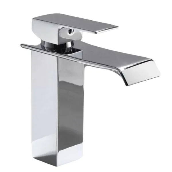 Monocomando para Banheiro Mesa Bica Baixa Cascata Higo Monocomando para Banheiro Mesa Bica Baixa Cromada Cascata Higo