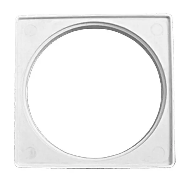 Porta Grelha Quadrada Branca para Grelha Quadrada PVC Grap Porta Grelha Quadrado para Grelha Quadrada PVC Branco DN150 Grap