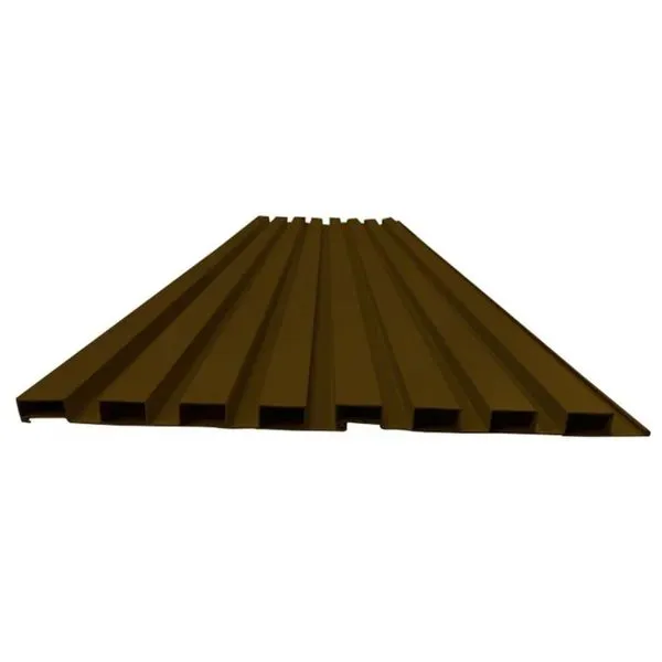 Painel Ripado PVC Bariri Painel Ripado PVC Marrom 15cmx2,70m