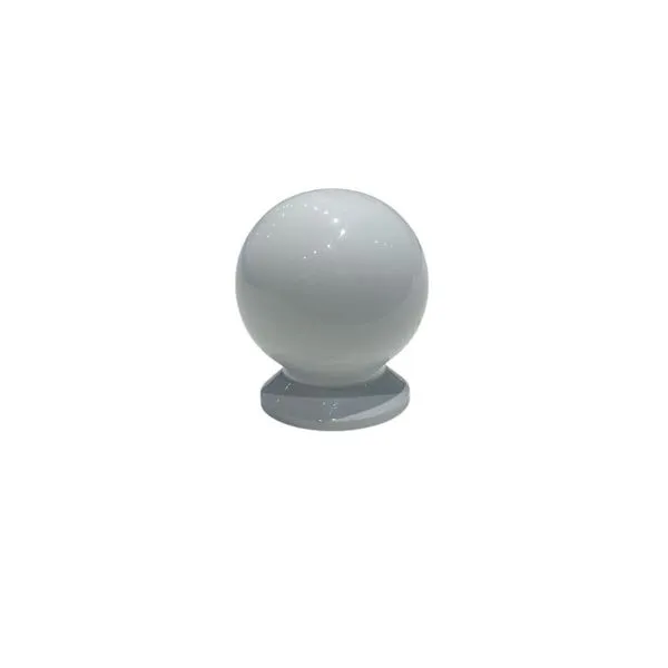 Puxador Botão Redondo 19mm Zamac Ago Inox Puxador Botão Redondo 19mm Zamac Branco
