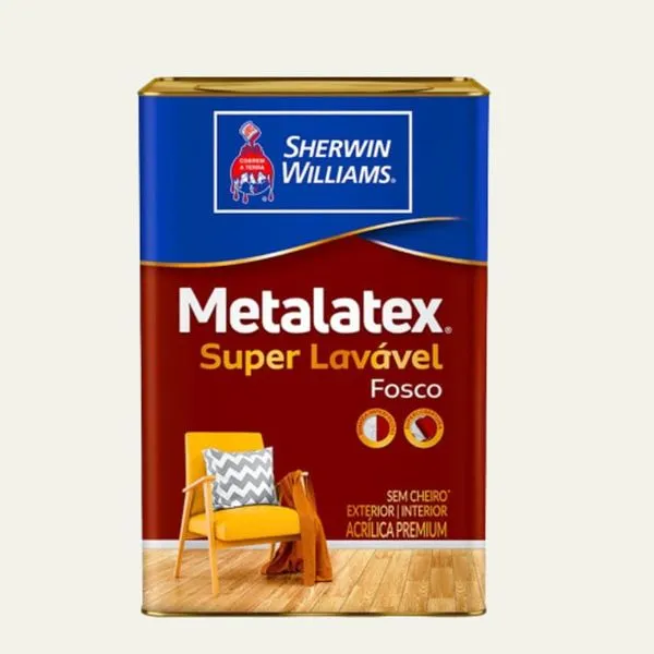 Tinta Premium Acrílica Fosco Metalatex Branco 18L
