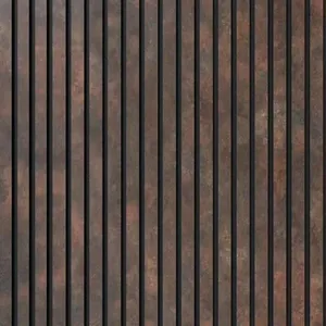 Painel Ripado EVA Autocolante Urban Meu Rodapé Painel Ripado EVA Autocolante Urban Corten 10cmx2,5m