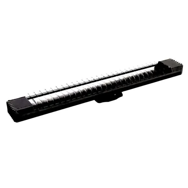 Luminária 2 Lâmpadas G13 de Sobrepor Calha Lumifácil T8 Taschibra Luminária Calha Lumifácil Sobrepor Aço Preto 2 Lâmpadas T8 G13 60cm