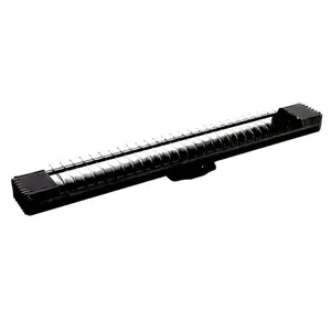 Luminária 2 Lâmpadas G13 de Sobrepor Calha Lumifácil T8 Taschibra Luminária Calha Lumifácil Sobrepor Aço Preto 2 Lâmpadas T8 G13 60cm