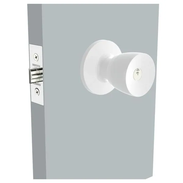 Fechadura Externa Cilindrica 90mm Tulipa Soprano Fechadura Externa Cilindrica 90MM Tulipa Branco