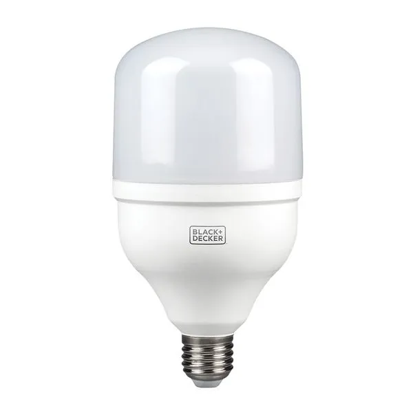 Lâmpada LED Alta Potência Luz Branca E27 Bivolt Black&Decker Lâmpada de LED Alta Potência 30W 2400 Lúmens E27 Bivolt Luz Branca