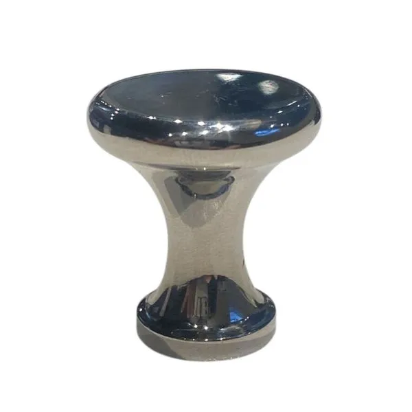 Puxador Botão Redondo 25,4mm Zamac Ago Inox Puxador Botão Redondo 30mm Zamac Prata