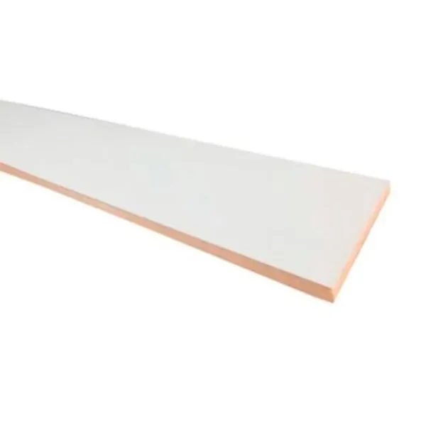 Ripa Texturizado MDF 2 Faces MADL Ripa de MDF 2 Faces Branco Texturizado 15mm 2750x120mm