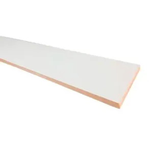 Ripa Texturizado MDF 2 Faces MADL Ripa de MDF 2 Faces Branco Texturizado 15mm 2750x450mm