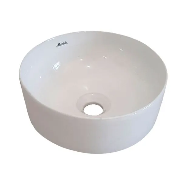 Cuba de Apoio Louça Redonda Branca 30cm Mondialle Hana Cuba de Apoio Redonda Branca 30x13,5cm Louça Mondialle Hana