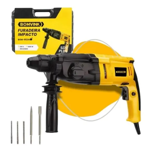 Furadeira de Impacto 1/2" (13mm) 950W Bomvink Furadeira de Impacto 1/2" (13mm) 950W BOM-9534 220V Bomvink