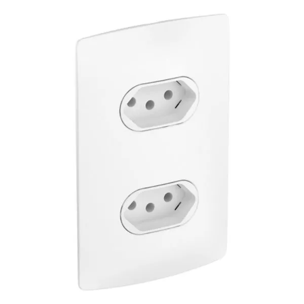 Conjunto 2 Tomadas 2P+T 20A 4x2 Viva Legrand Conjunto 2 Tomadas 2P+T 20A/250V 4x2 Branco Viva