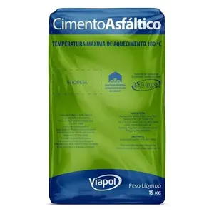 Cimento Asfáltico em Bloco NBR II Preto 15Kg Viapol Cimento Asfaltico Bloco Nbr Ii Preto 15kg Viapol Lajes e Telhados
