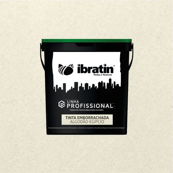 Tinta Acrílica Fosco Emborrachada PRO 3,6L Ibratin Tinta Acrílica Fosco Emborrachada PRO Algodão Egípcio 3,6L Ibratin