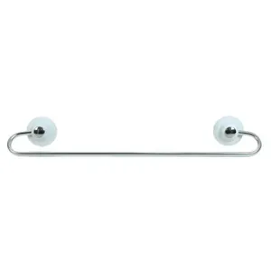 Porta Toalha de Banho Design com Barra Curva Branco Toralf