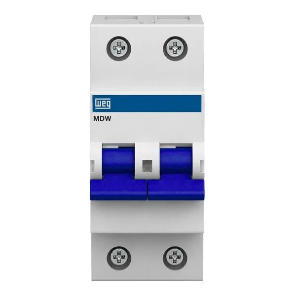 Mini Disjuntor Bipolar 100A Curva C Weg Mini Disjuntor Bipolar 100A MDW Curva C 3KA Weg