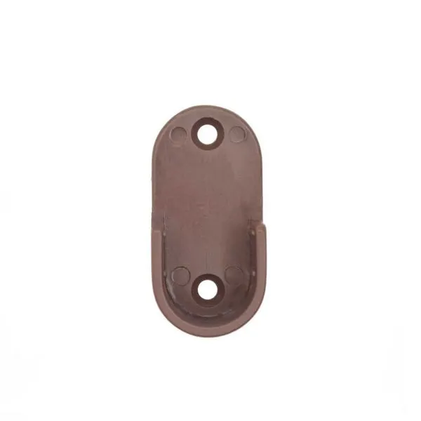 Suporte Cabide Oblongo 2 Peças Sforplast Suporte Cabide Oblongo Marrom 02 Peças