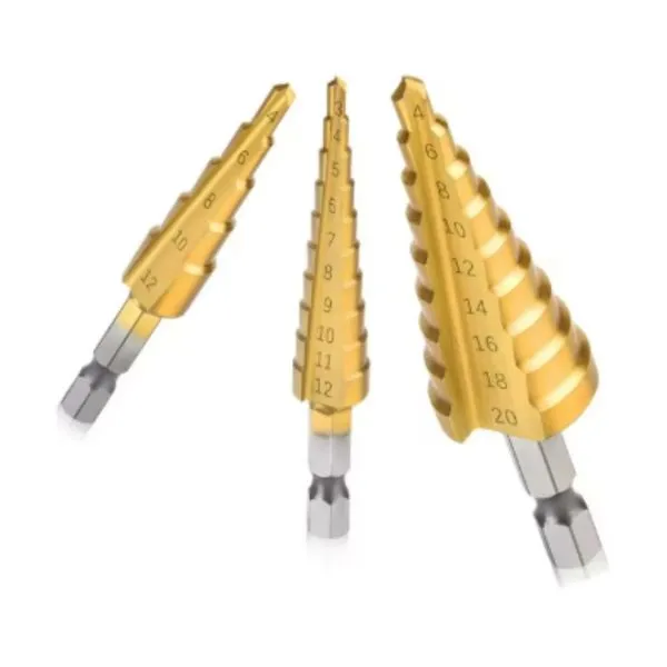 Jogo de Brocas Escalonadas 3 Peças de 4 a 32mm Bomvink