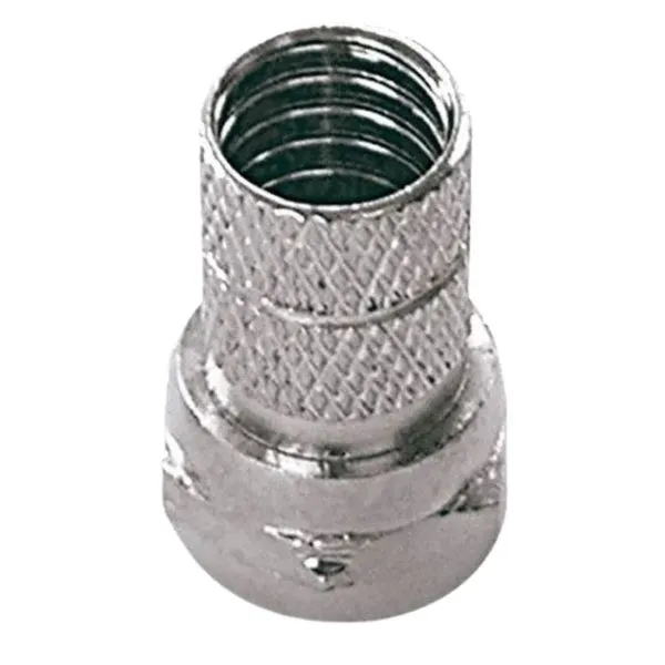 Conector Metálico com Rosca RG59U Niquelado Interneed Conector Metálico com Rosca RG59U Niquelado 1 Peça