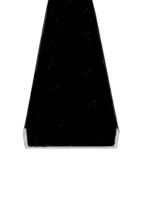 Perfil U 37,6x11,5x1,2mm 3m Decal Perfil U 37,6x11,5x1,2mm 3m Preto