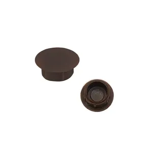 Tapa Furo Plástico 20 Peças Sforplast Tapa Furo Plástico 12mm Marrom 20 Peças