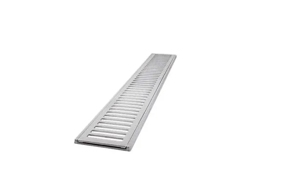 Conjunto Grelha e Porta Grelha Pedestre Alumínio 15x50cm LGMais