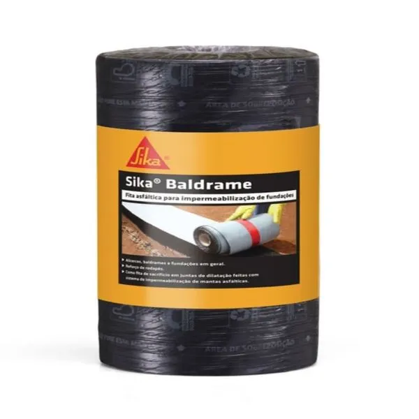 Membrana Asfáltica Baldrame Sika Membrana Asfáltica Baldrame 0,30cmx10m Sika