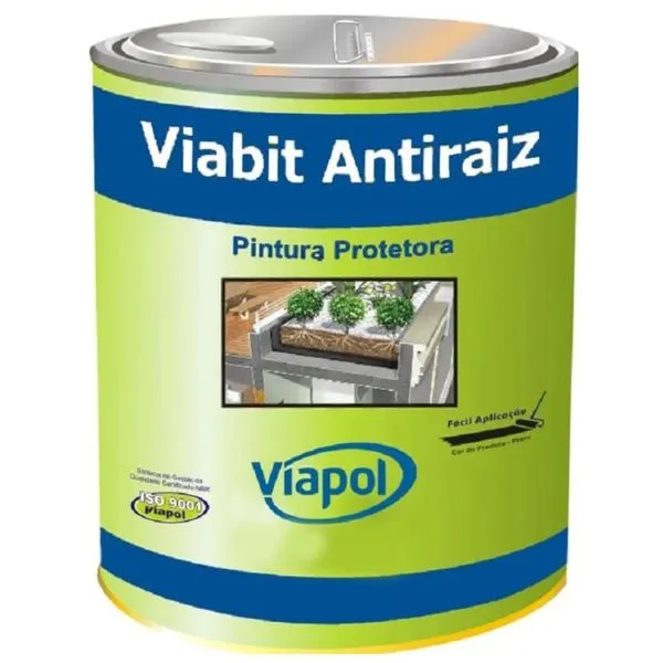 Pintura Asfáltica Impermeabilizante Viabit Antiraiz Viapol Pintura Asfaltica Viabit Antiraiz 18l Viapol Fund e Alicer