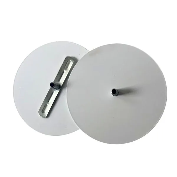Canopla Redonda para Lustre ou Pendente em Alumínio A.Santos Canopla Redonda para Lustre ou Pendente em Alumínio Branco com 140mm