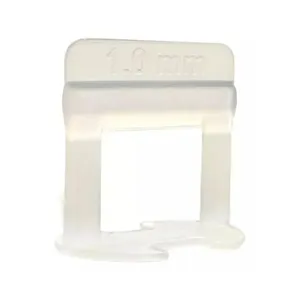 Espaçador para Nivelamento Clip Branco Promax Espaçador para Nivelamento Clip Branco 1mm c/ 100 Peças Promax