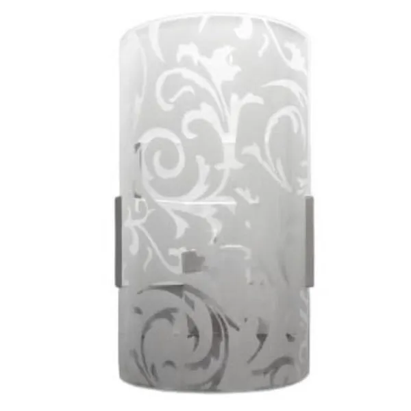 Arandela Natural em Vidro Branco para 1 Lâmpada E27 VMC Arandela Natural em Vidro Branco com Vidro para 1 Lâmpada E27
