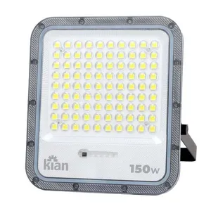 Refletor LED de Alumínio Solar IP65 150W 1300 Lúmens Bivolt Kian Refletor de LED Solar Fit 150W IP65 1600 Lúmens Luz Branca