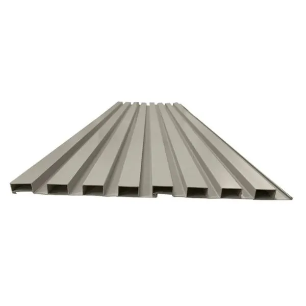 Painel Ripado PVC Bariri Painel Ripado PVC Cinza 15cmx2,70m